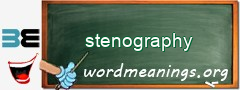 WordMeaning blackboard for stenography